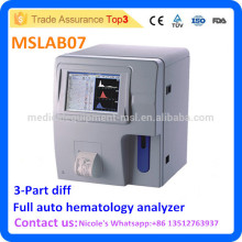 Hospital Full-auto Analisador de teste de sangue MSLAB07i, completo auto 3 partes Análise de hematologia de diferenciação